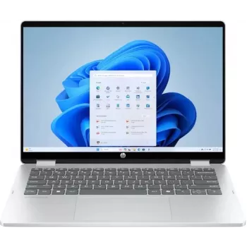 HP OmniBook 5 Next Gen AI 14-he0354ng nešiojamas kompiuteris - Intel Core i3, 16 GB RAM, 512 GB SSD, 14 inch WUXGA, Windows 11 Home, sidabrinis