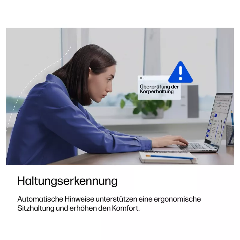 HP OmniBook Ultra 14-kd0472ngx, Intel Core Ultra 7 356H, 32GB RAM, 1TB SSD, 14 colių jutiklinis ekranas, Windows 11 Home, natūralus sidabras (vokiška klaviatūra)
