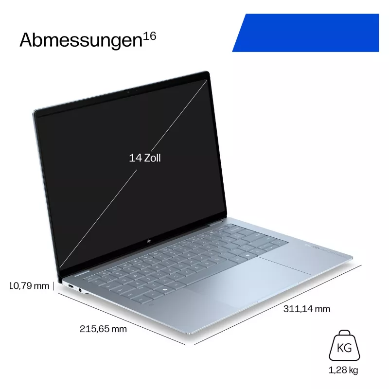 HP OmniBook Ultra 14-kg0470ngx Snapdragon X Elite 32GB 1TB SSD Windows 11 Home jutiklinis