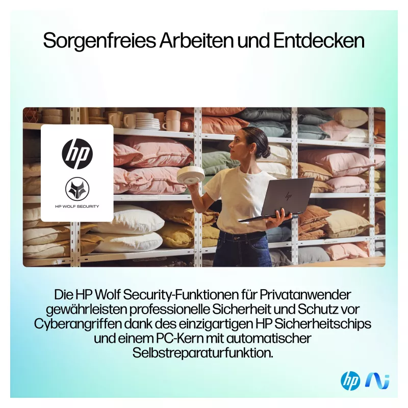 HP OmniBook Ultra Flip 14-fh0678ng 2-in-1 nešiojamasis kompiuteris, Intel Core Ultra 7, 32GB RAM, 1TB SSD, 14 colių OLED jutiklinis ekranas, Windows 11 Home, natūralus sidabras
