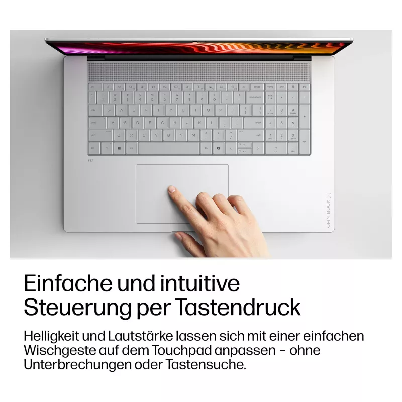 HP OmniBook X 17-de0473ngx Snapdragon X Elite X7-358H 32GB 1TB SSD Windows 11 Home natūralaus sidabro spalvos