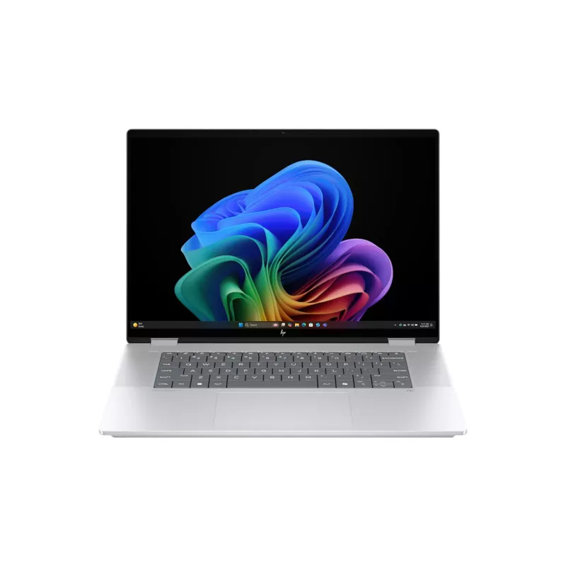 HP OmniBook X Flip 16-AS0XXX 2-in-1 nešiojamas kompiuteris, Intel Core Ultra 7, 32 GB RAM, 1 TB SSD, 16.0 inch 2.8K OLED jutiklinis ekranas, Windows 11 Home, sidabrinis