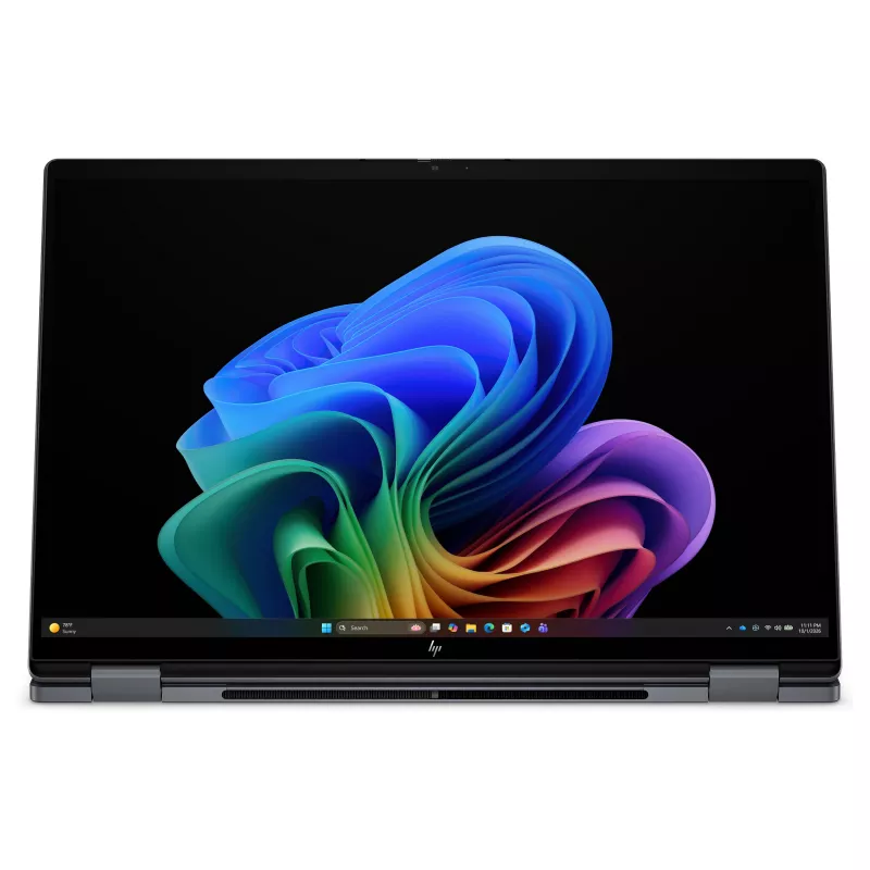 HP OmniBook X Flip 16-cb0471ngx 2-in-1 nešiojamas kompiuteris, Intel Core Ultra 7 355, 24GB RAM, 512GB SSD, 16 inch QHD+ jutiklinis ekranas, Windows 11 Home, vokiška klaviatūra