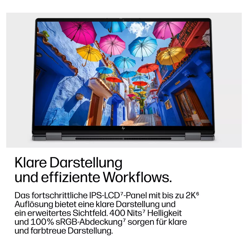 HP OmniBook X Flip Next Gen AI 16-cb0073ngx 2-in-1 nešiojamasis kompiuteris, 16 inch 2.8K OLED jutiklinis ekranas, Snapdragon X Elite, 24GB RAM, 1TB SSD, Windows 11 Home, Meteorite Gray