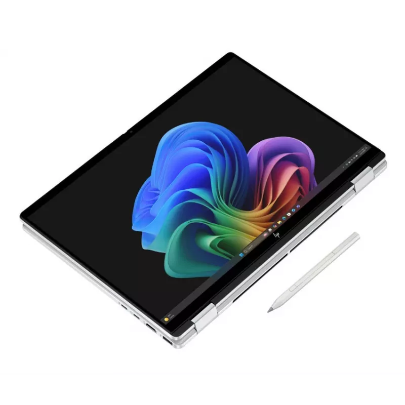 HP OmniBook X Flip NGAI 14-fm0705nz 14 inch 2-in-1 nešiojamasis kompiuteris - Intel Core Ultra 7, 32GB LPDDR5X, 512GB SSD, WUXGA Touch, Win11 Home