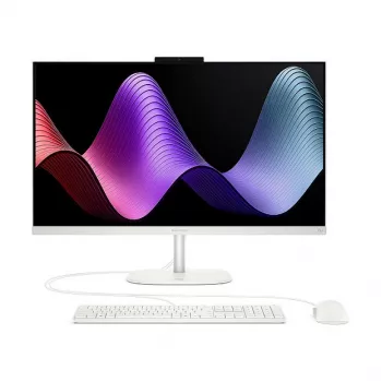 HP OmniStudio 27-cw0450ng All-in-One PC, 27 colių FHD ekranas, AMD Ryzen AI 5, 16 GB RAM, 512 GB SSD, Windows 11 Home, baltas