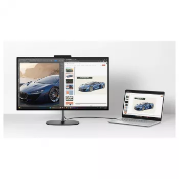 HP OmniStudio X 27-cx0452ng All-in-One kompiuteris, 27 colių QHD IPS ekranas, Intel Core Ultra 5, 24GB DDR5 RAM, 1TB SSD, Windows 11 Home, baltas