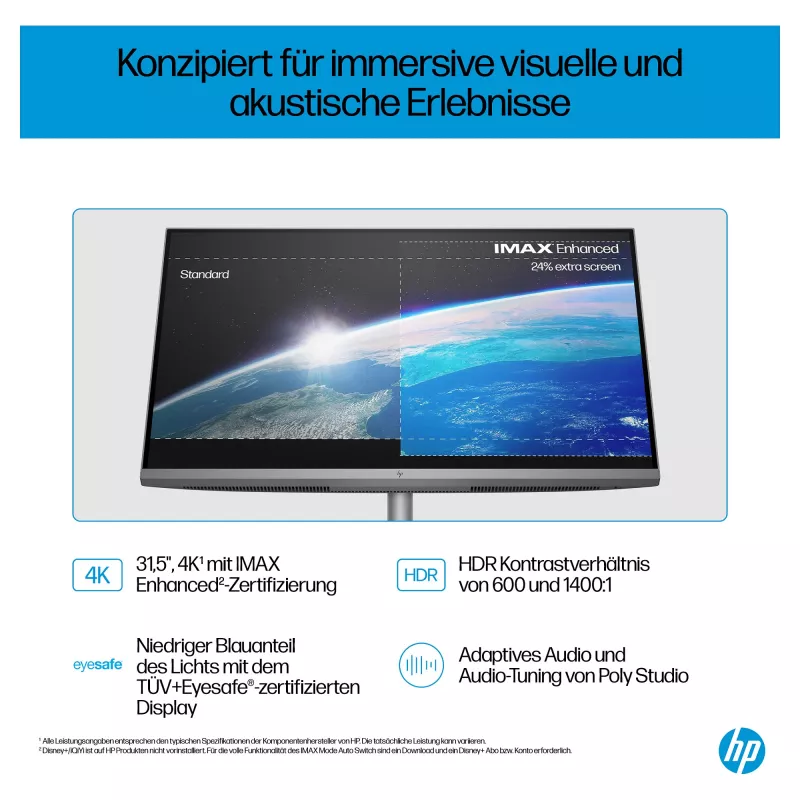 HP OmniStudio X All-in-One 32-c0077ng, sidabrinis, Windows 11 Home