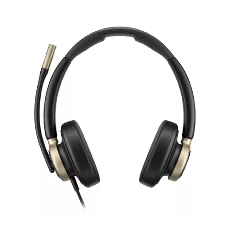 HP Poly Mission 825 Wired Stereo USB Headset su ANC - Juoda