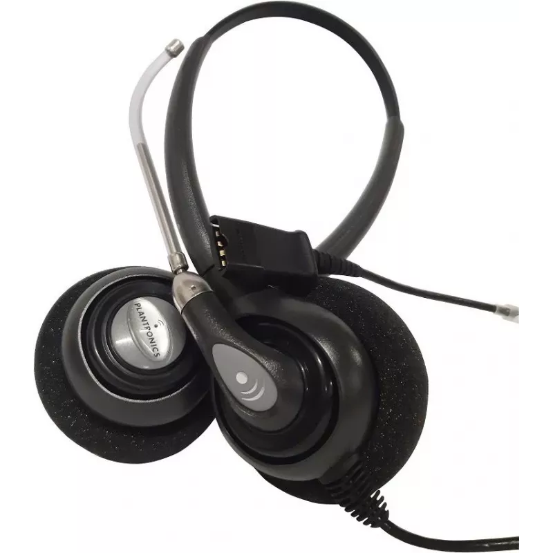 HP POLY Plantronics SupraPlus H261H binauralinės plačiajuostės laidinės ausinės su triukšmą slopinančiu mikrofonu (87129-02)