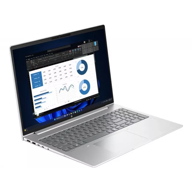 HP ProBook 4 G1i 16 nešiojamasis kompiuteris | Intel Core Ultra 7 255U | 24GB RAM | 1TB SSD | 16 inch WUXGA IPS | Windows 11 Pro | sidabrinis