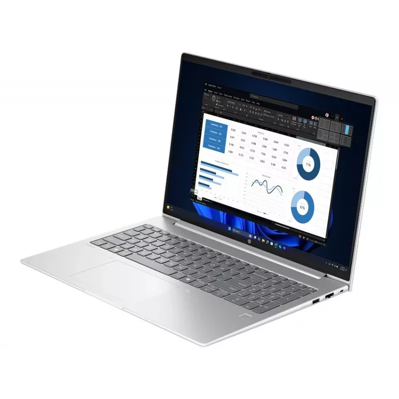 HP ProBook 4 G1i 16 nešiojamasis kompiuteris | Intel Core Ultra 7 255U | 24GB RAM | 1TB SSD | 16 inch WUXGA IPS | Windows 11 Pro | sidabrinis