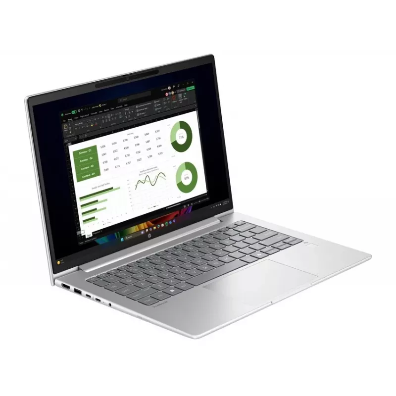 HP ProBook 4 G1q 14 AI nešiojamasis kompiuteris | Snapdragon X Elite | 32GB RAM | 1TB SSD | 14 colių WUXGA | Windows 11 Pro | Pike Silver
