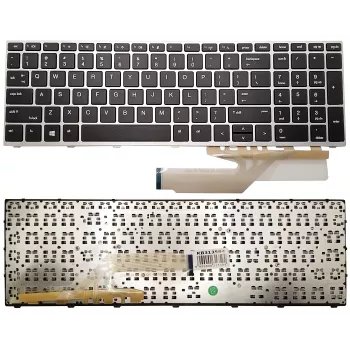 HP ProBook 450 G5, 455 G5, 470 G5 pakaitinė klaviatūra su rėmeliu - US English išdėstymas