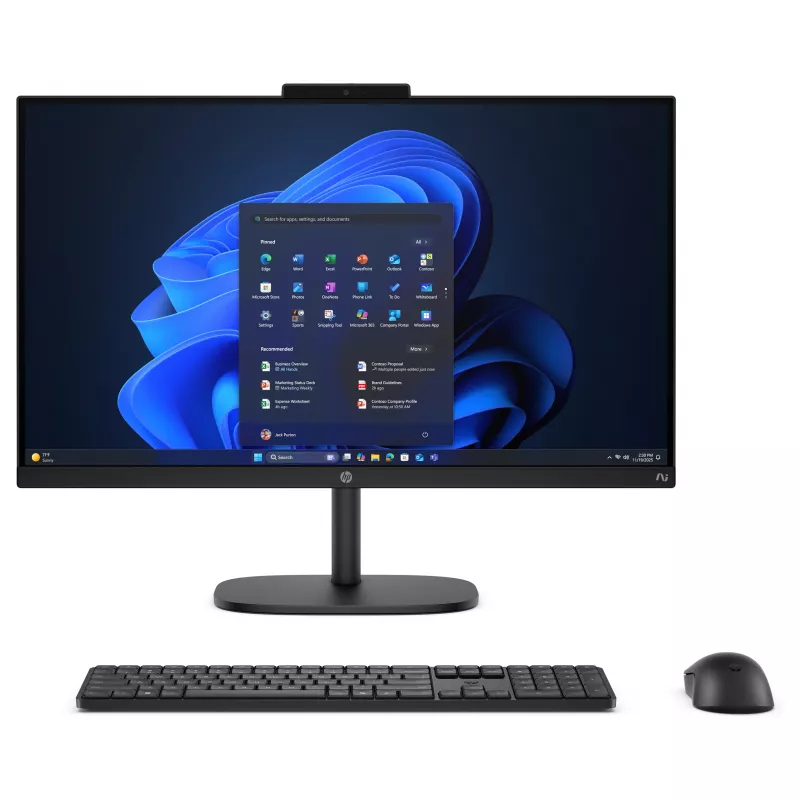 HP ProStudio 2 G2a All-in-One kompiuteris, 23,8 colio FHD, AMD Ryzen 5 2200G, 16GB RAM, 512GB SSD, Windows 11 Pro, juoda