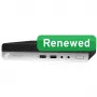 HP Renewed Grade B ProDesk 600 G4 DM Intel Core i3-8100T 8GB 128GB NVMe SSD Intel UHD Graphics 630 Windows 11 Home Desktop Mini