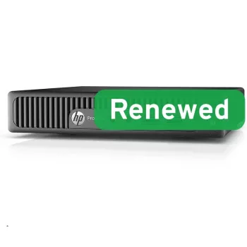 HP Renewed ProDesk 400 G2 DM Mini Desktop PC, Intel Core i3-6100T, 8GB RAM, 128GB SSD, Windows 11 Home, Grade B