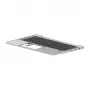 HP viršutinis dangtelis su apšviesta klaviatūra (anglų tarptautinė), delnine atrama ir jutikliniu kilimėliu, skirtas ProBook 450 G6/G7 - Carbonite Black