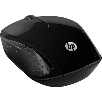 HP belaidė pelė 200 - 2,4 GHz optinė pelė, 1000 DPI, 3 mygtukai, universali, juoda X6W31AA#ABD