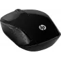 HP belaidė pelė 200 - 2,4 GHz optinė pelė, 1000 DPI, 3 mygtukai, universali, juoda X6W31AA#ABD