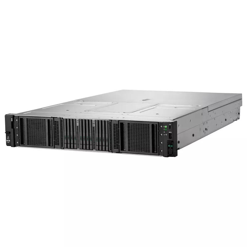 HPE ProLiant DL340 Gen12 2U Rack Server su Intel Xeon Gold 6505P, 64GB DDR5, 8 SFF lizdais, MR408i-o, dvigubas 1000W maitinimo šaltinis