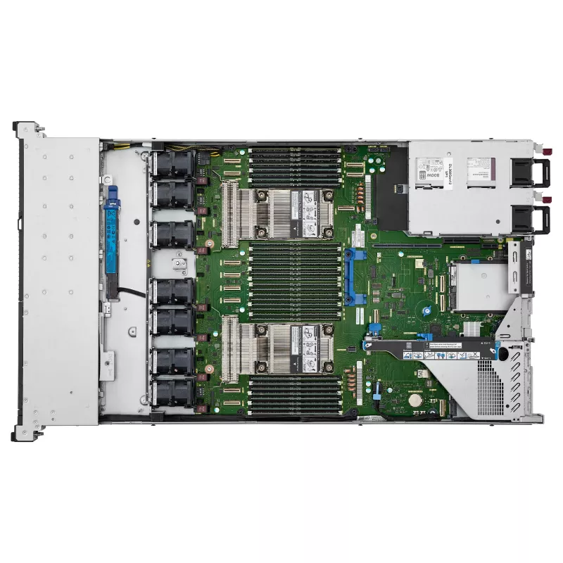 HPE ProLiant DL360 Gen12 serveris, 6505P 2.2GHz 12 branduolių, 2x32GB RAM, 8SFF Hot Plug, MR408i-o, 2x1000W