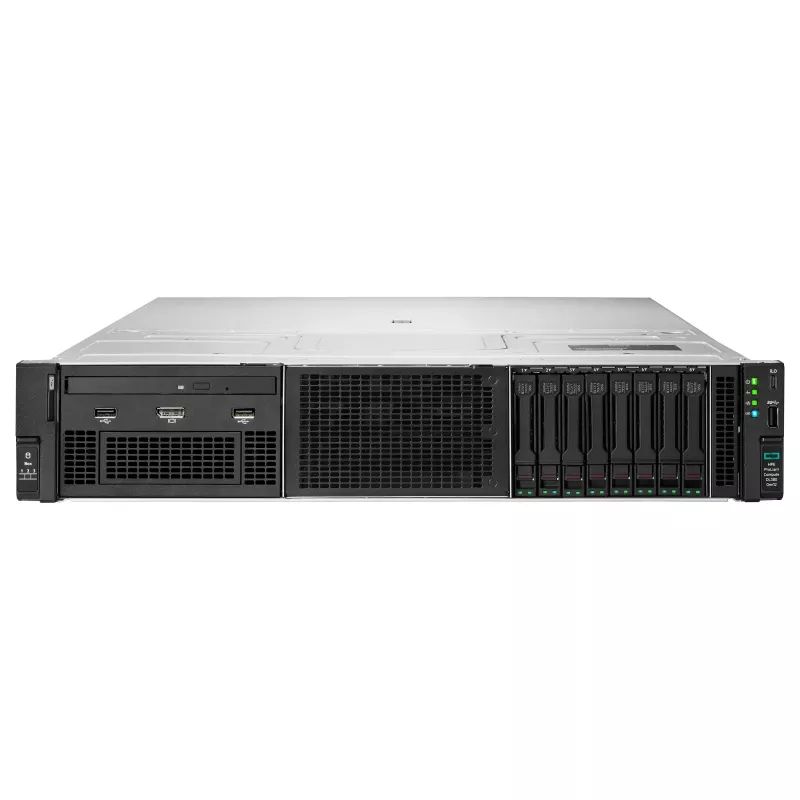 HPE ProLiant DL380 Gen12 serveris, Intel Xeon 6505P 2.2GHz 12 branduolių, 64GB DDR5 RAM, 8 SFF karšto keitimo lizdai, MR408i-o valdiklis, 2x1000W redundantiškas maitinimo šaltinis, 2U stovas