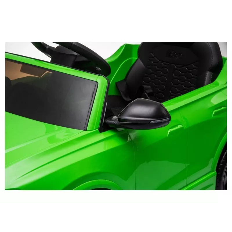 HUAWEI Audi RS Q8 baterijomis varomas automobilis su LED šviesomis, MP3 nuotolinio valdymo pulteliu, žalias
