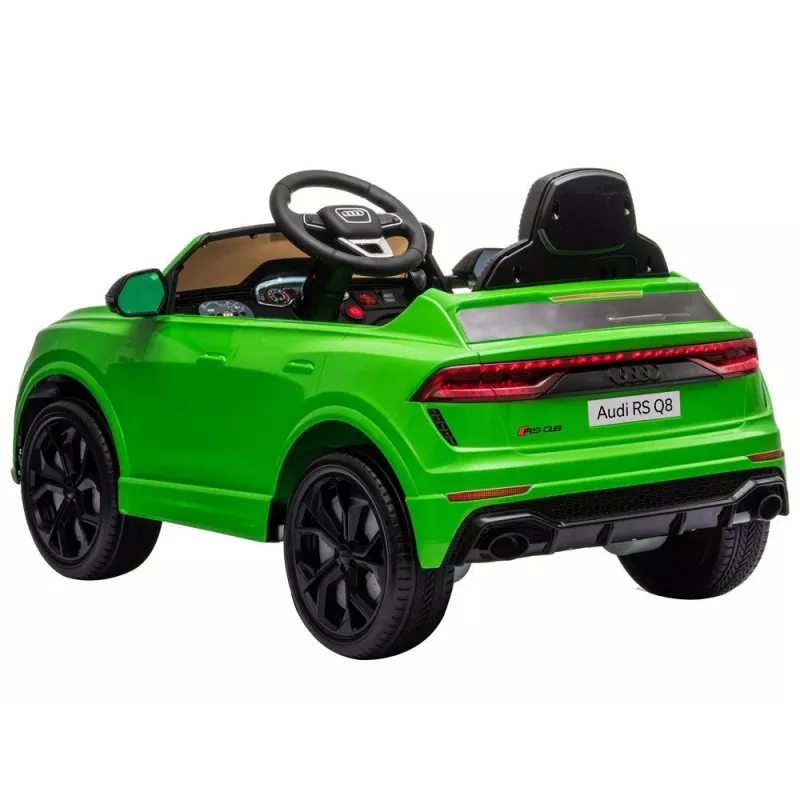 HUAWEI Audi RS Q8 baterijomis varomas automobilis su LED šviesomis, MP3 nuotolinio valdymo pulteliu, žalias