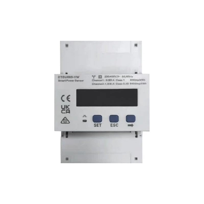HUAWEI DTSU666-HW/YDS60-80 Energijos skaitiklis, 3 fazių, 4 laidų, tiesioginis/CT, 80A, LCD, RS485, DIN bėgelis