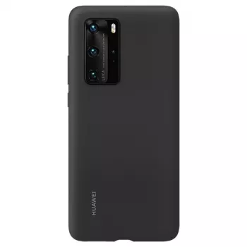 Huawei P40 Pro Silikoninis Dėklas Juodas