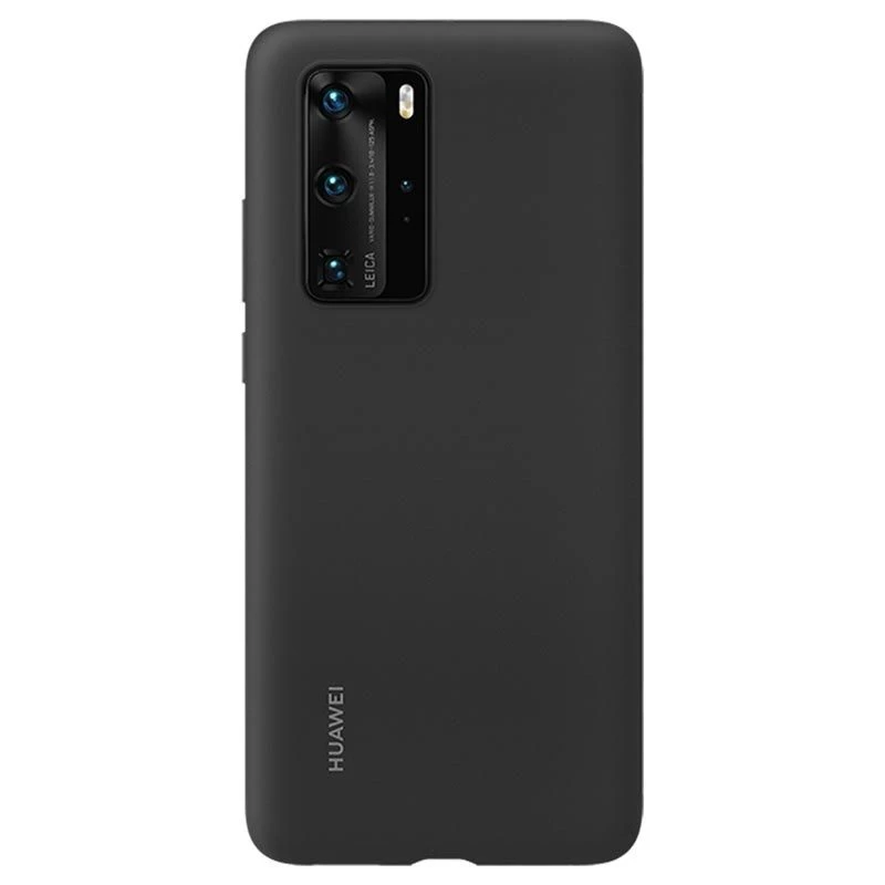 Huawei P40 Pro Silikoninis Dėklas Juodas