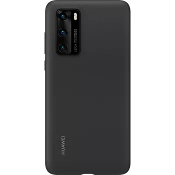 Huawei P40 Silikoninis Dėklas Juodas