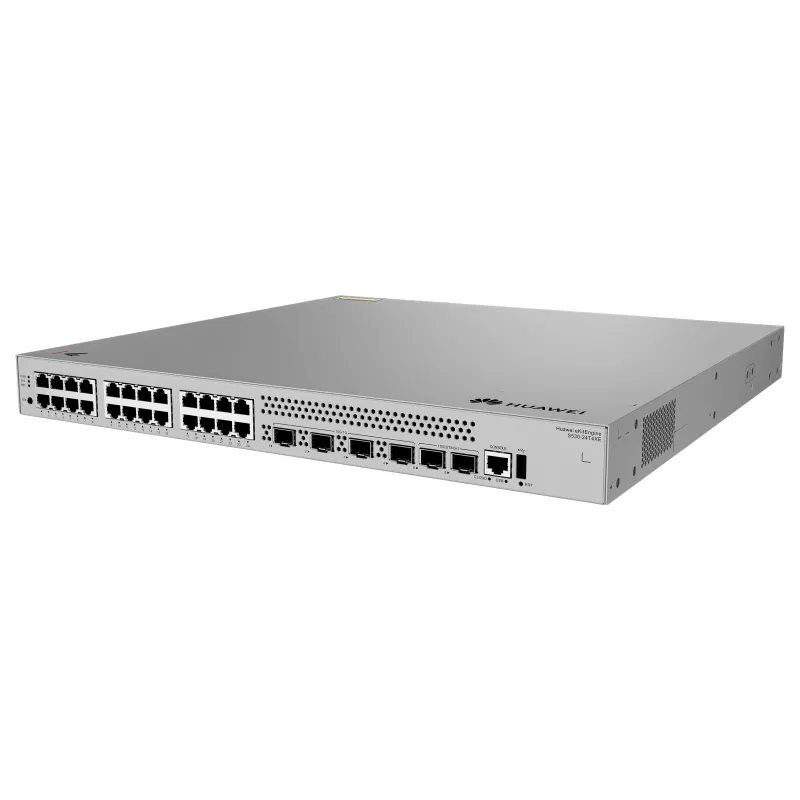 HUAWEI S530-24T4XE 24x10/100/1000BASE-T prievadai 4x10GE SFP+ prievadai 2x12GE stack prievadai su 1xAC maitinimo moduliu eKit