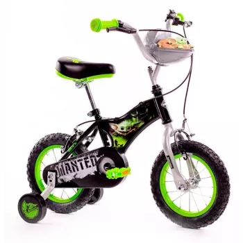 Huffy Star Wars 12 vaikiškas dviratis, 12 colių ratai, plieninis rėmas, mokomieji ratukai ir pedalinis stabdis