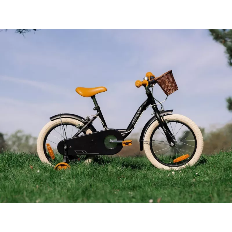 Huffy Vintage 16 vaikiškas dviratis - blizgiai juodas (21255W)