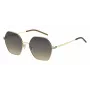 HUGO BOSS BLACK Moteriški akiniai nuo saulės BOSS1589SJ5G Kvadratinis acetatinis rėmelis Pilki gradientiniai lęšiai 57mm