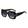 HUGO BOSS BLACK Moteriški akiniai nuo saulės BOSS1730S807 - stačiakampis acetatinis rėmelis, pilki lęšiai, 54 mm