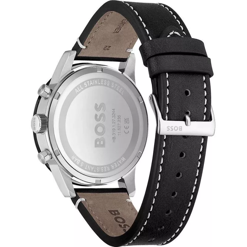 HUGO BOSS Vyriškas 1513920 Chronografas Nerūdijančio Plieno Laikrodis 44mm