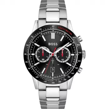 HUGO BOSS Vyriškas chronografinis laikrodis Velocity 1513922 44mm Nerūdijantis plienas Mėlynas ciferblatas