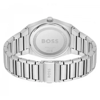 HUGO BOSS vyriškas laikrodis 1513992 42mm mėlynas ciferblatas nerūdijančio plieno chronografas
