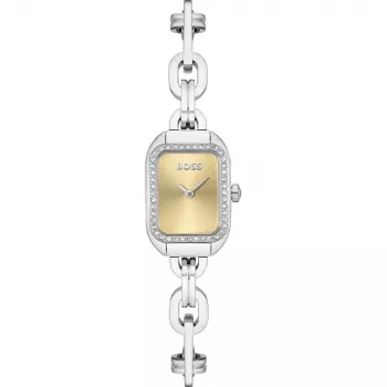 HUGO BOSS Purity moteriškas laikrodis 1502656 28mm sidabrinis nerūdijančio plieno tinklelis