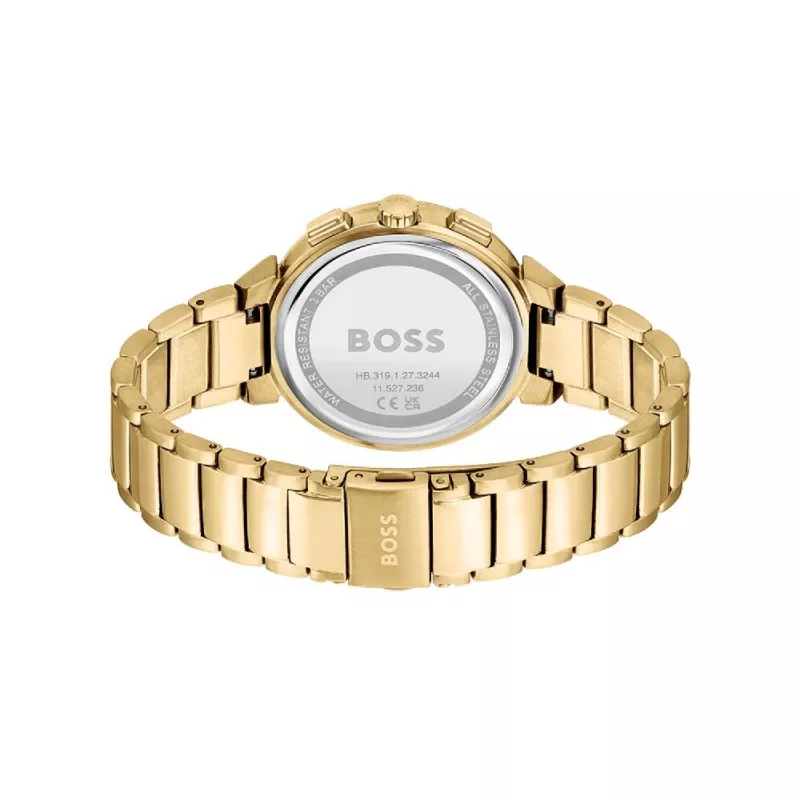 HUGO BOSS Purity Moteriškas Laikrodis 1502677 38mm Nerūdijančio Plieno Tinklelis Sidabrinis Ciferblatas