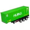HUINA 1:18 RC nuotoliniu valdymu sunkvežimis su konteineriu, šviesomis ir garsais