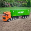 HUINA 1:18 RC nuotoliniu valdymu sunkvežimis su konteineriu, šviesomis ir garsais