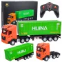 HUINA 1:18 RC nuotoliniu valdymu sunkvežimis su konteineriu, šviesomis ir garsais