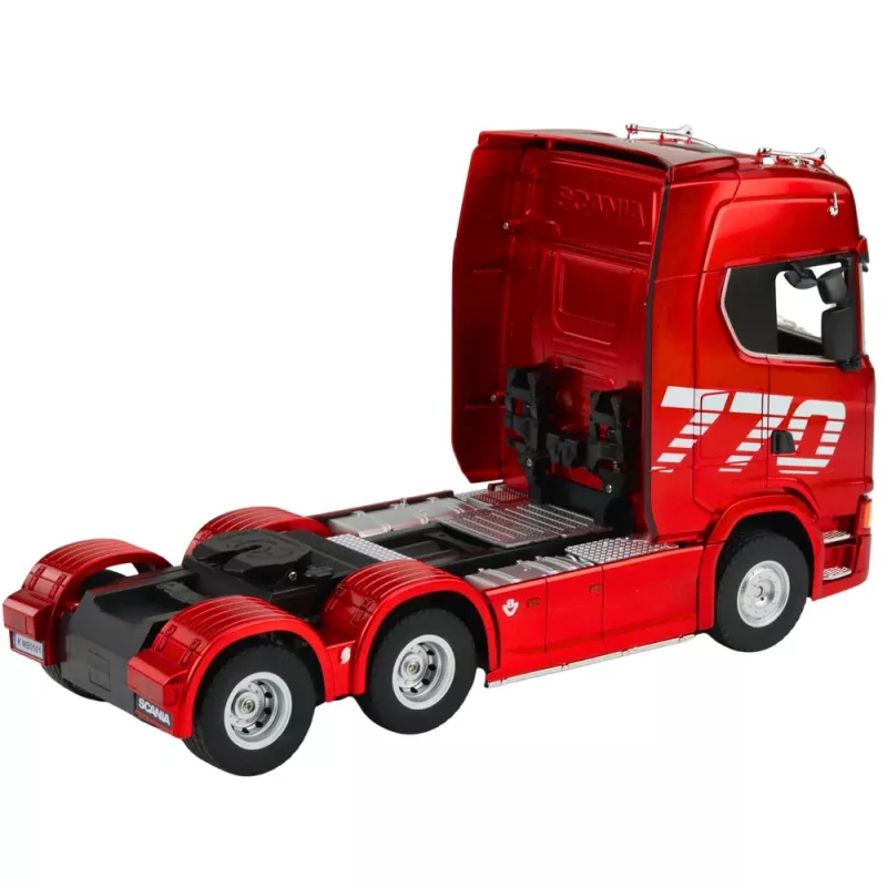 Huina 1501 Scania nuotoliniu būdu valdomas sunkvežimis, raudonas, 1:18