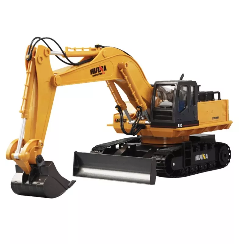 Huina 22747 1:16 RC Crawler Excavator Rotating Cabin Remote Controlled - 15 Channel 2.4GHz with LED Lights