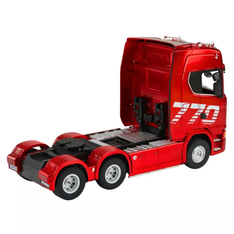 HUINA 32330 Scania 770S vilkikas su priekaba nuotolinio valdymo raudonas 1:18