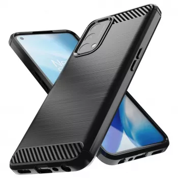 Hurtel Carbon Case Flexible Cover for OnePlus Nord N200 5G Black
